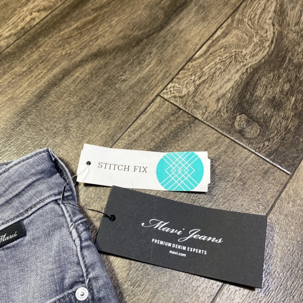 Mavi Emma Slim Boyfriend Jeans Size 32x32 Mid Grey Tribeca NWT Stitch Fix Preppy - Picture 4 of 9